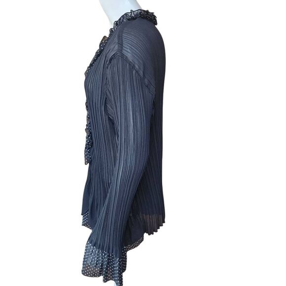 Lane Bryant Black Sheer Blouse (22/24) - Picture 4 of 6